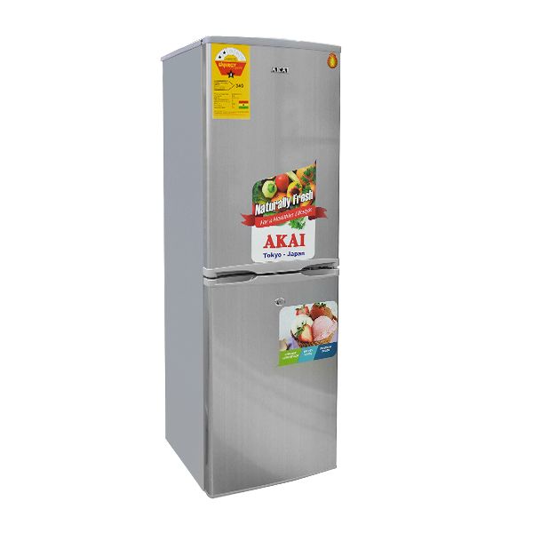 AKAI DOUBLE DOOR REFRIGERATOR COMBI 140L SILVER RF097A-220