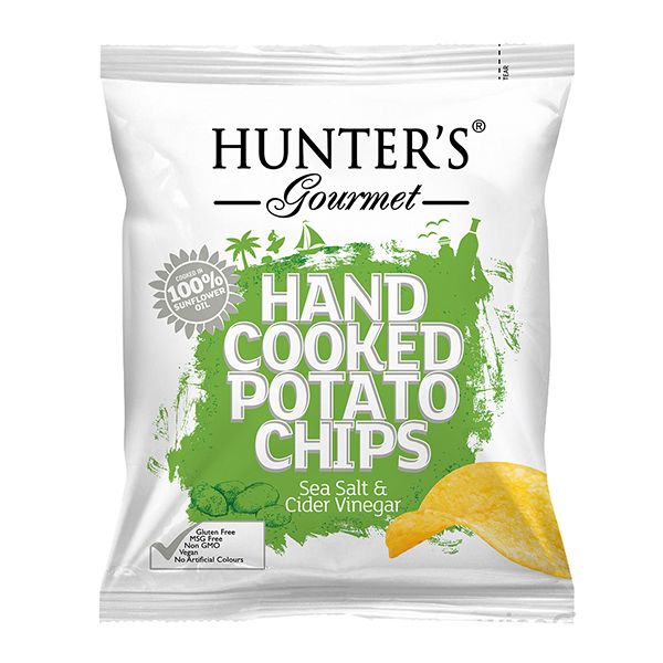 HUNTER'S POTATO CHIPS SEA SALT & CIDER 40G 