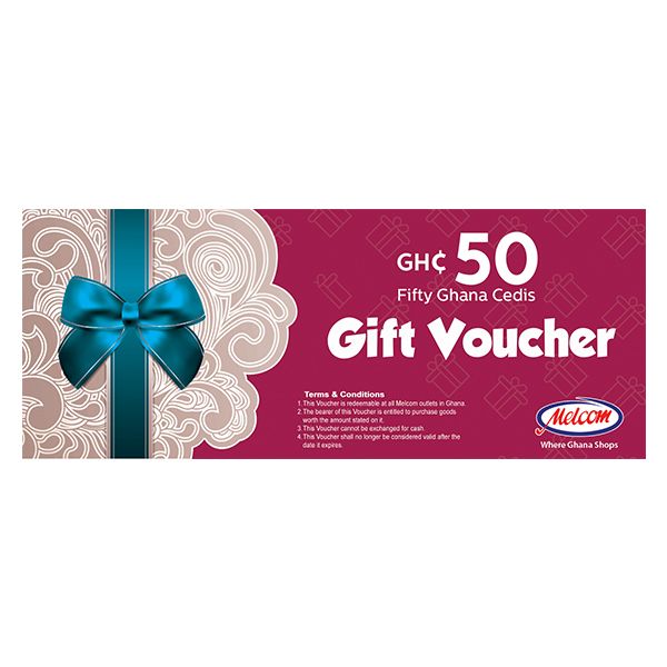 MELCOM GIFT VOUCHERS GHC 50