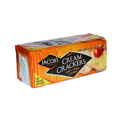 JACOBS CREAM CRACKERS 200G 