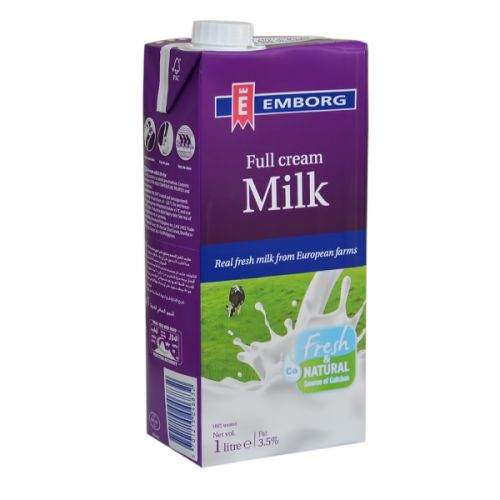 EMBORG FULL CREAM MILK 1L 