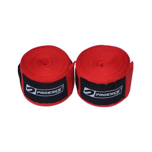 PROESCE HAND WRAPS COTTON 108“ - 180” RED LBQ-3003