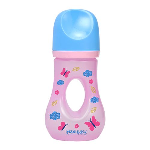 MOMEASY WIDE NECK FEEDING BOTTLE 5OZ WITH HOLE HANDLE