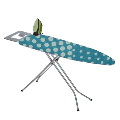 CAROLINA IRONING BOARD WITH IRON STAND 4-LEG OPENSIZE 33X110CM METAL/FABRIC MIXED COLOURS