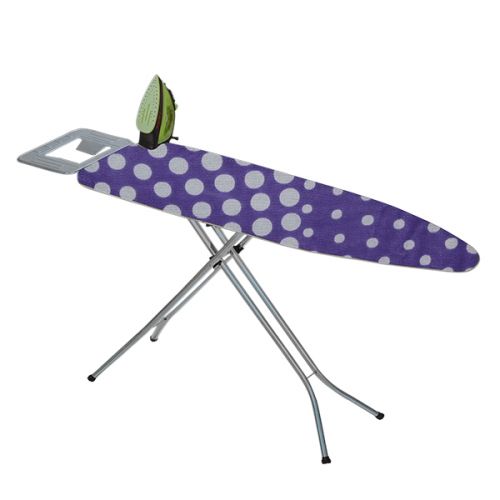 CAROLINA IRONING BOARD WITH IRON STAND 4-LEG OPENSIZE 33X110CM METAL/FABRIC 3.1KG MIXED COLOURS