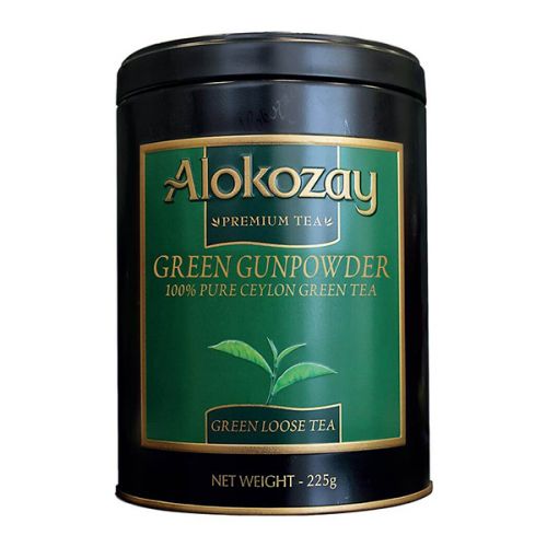 ALOKOZAY GREEN TEA  BROKEN LEAVES TIN 225G