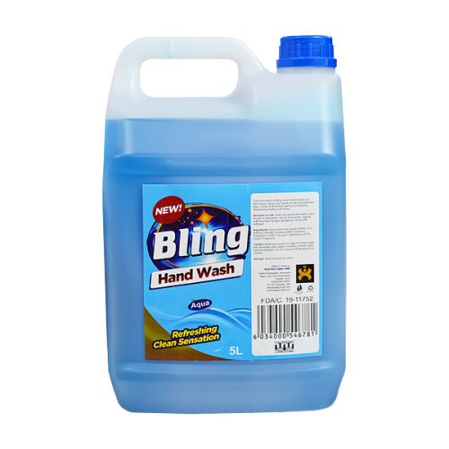 BLING HANDWASH LIQUID SOAP AQUA 5L  