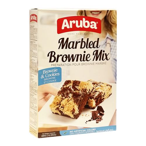 ARUBA PUDDING BROWNIE MARBLED MIX 480G