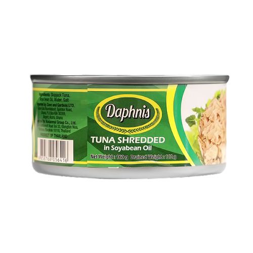 DAPHNIS TUNA SHREDDED IN SOYABEAN OIL 160G 