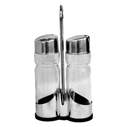 CONDIMENT SET 2PCS STAINLESS STEEL B1603A