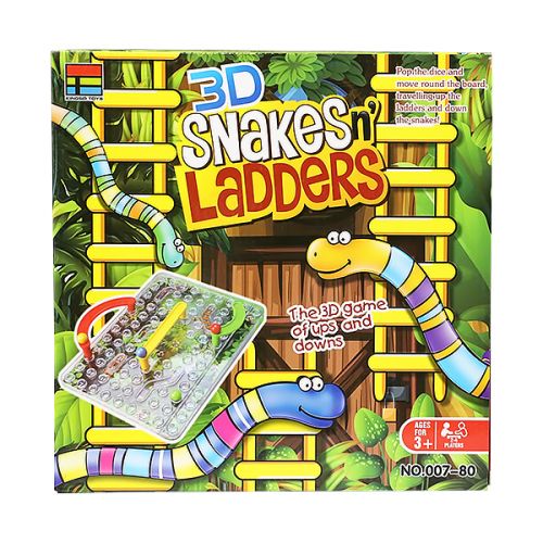 SNAKES N' LADDERS 3D 3+YEARS 