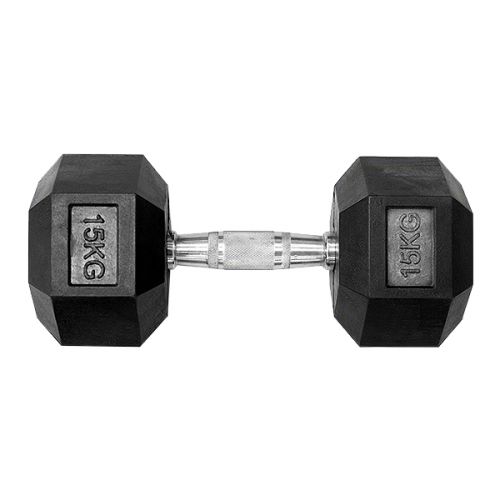 HEX DUMBBELL 15KG BLACK