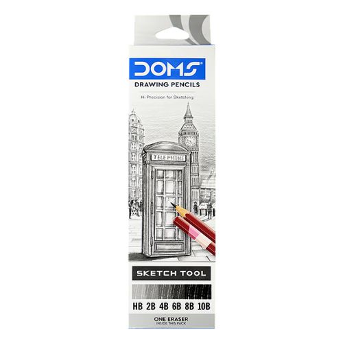 DOMS DRAWING PENCIL SET 6PCS