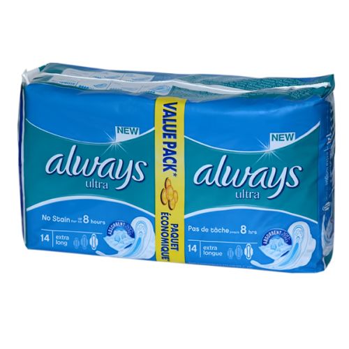 ALWAYS VALUE PACK ULTRA THIN EXTRA LONG 14 PADS X 8 