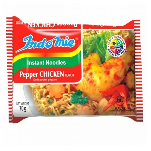 INDOMIE NOODLES PEPPER CHIKEN FLAVOR 70G