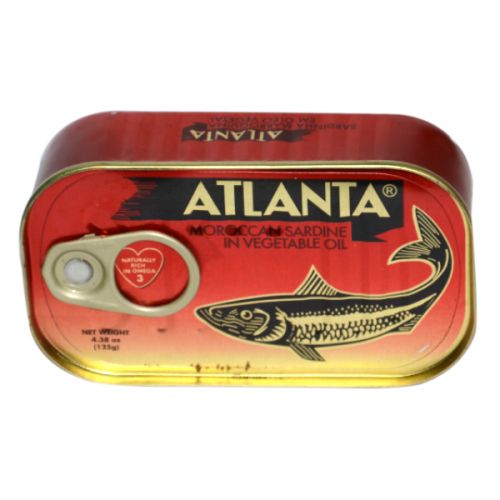 ATLANTA SARDINES IN VEGETABLE OIL 125G 