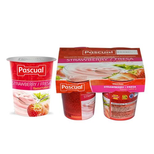 PASCUAL YOGHURT STRAWBERRY FLAVOR 125G X 4PC