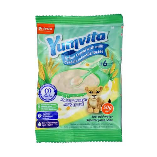 YUMVITA INFANT CEREAL MAIZE & WHEAT 50G 