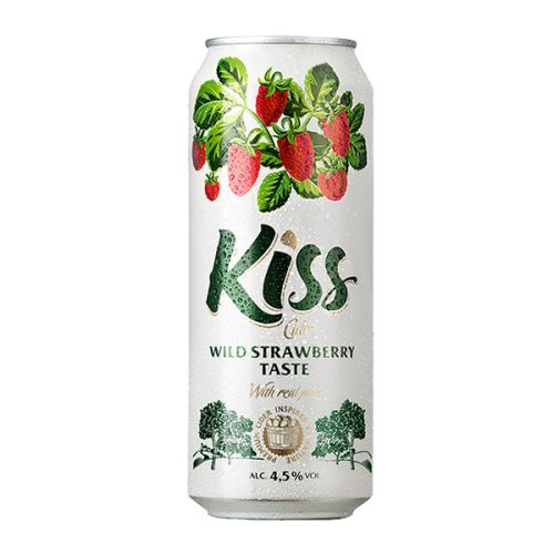 KISS CIDER WILD STRAWBERRY 4.5% 500ML  