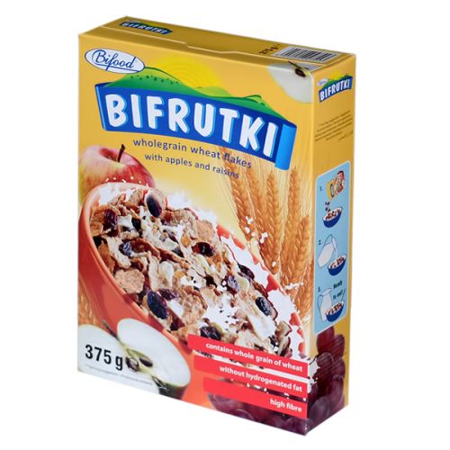 BIFOOD BIFRUTKI WHEAT FLAKES 375G