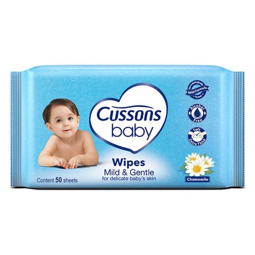 CUSSONS BABY WIPES VALUE PACK CHAMOMILE 2+1 (1 X 50 SHEETS)