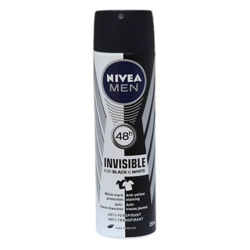 NIVEA MEN DEO SPRAY INVISIBLE BLACK & WHITE 150ML  