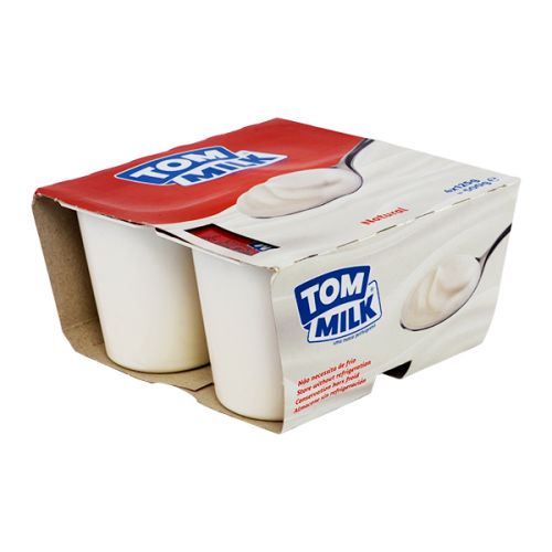 TOM MILK YOGHURT PLAIN 125G 4PCS X 125G