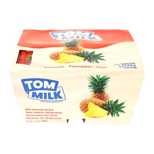 TOM MILK PINEAPPLE FLAV DAIRY 125G x 4PCS