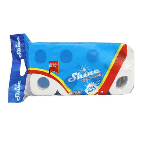 SHINE TOILET ROLL ULTRA SOFT 2PLY  (8 ROLLS)    