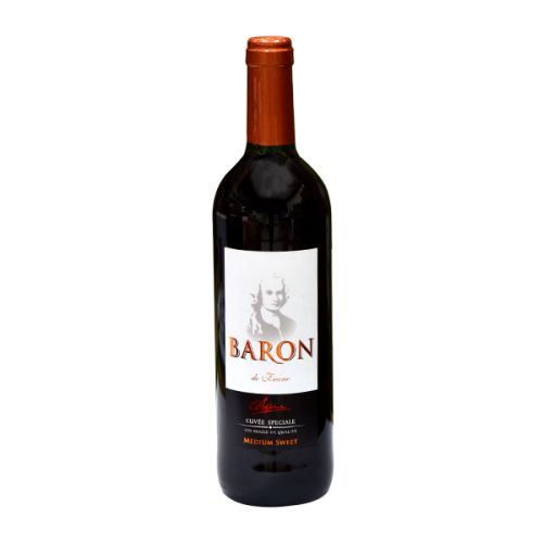 BARON DE FRANC MEDIUM SWEET RED WINE 12% 750ML  