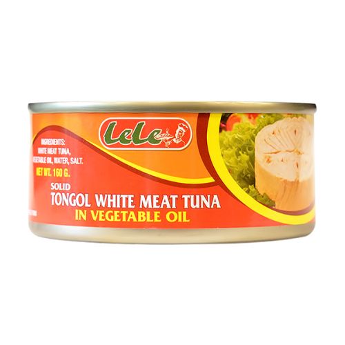 LELE TONGOL WHITE MEAT TUNA IN VEG OIL 160G  