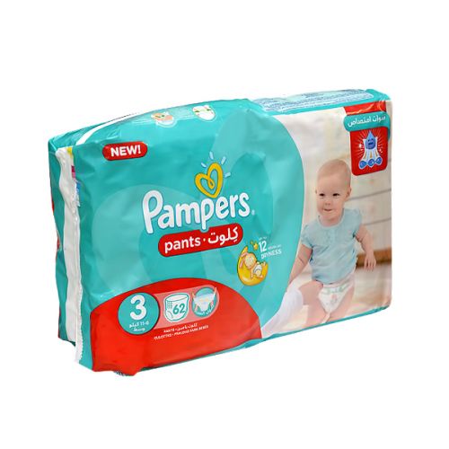 PAMPERS BABY DIAPER PANTS SIZE 3 MIDI- 60 PANTS