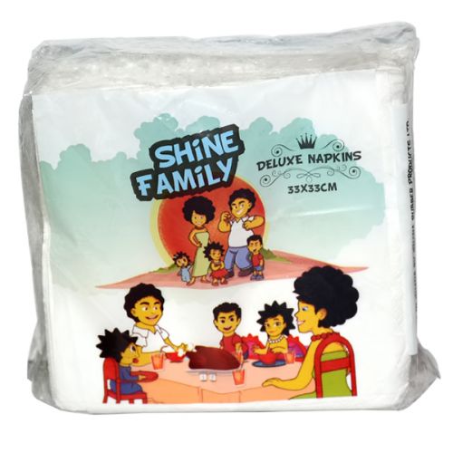 SHINE FAMILY DELUXE NAPKINS 2 PLY 50 PIECES 