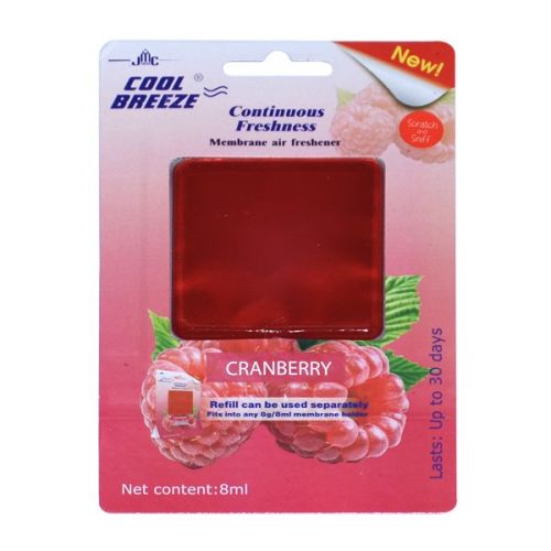 COOL BREEZE MEMBRANE AIR FRESHNER CRANBERRY 8ML 12