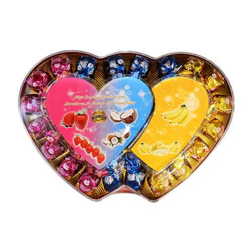 PAVOLLI FRUTA HEARTS CHOCOLATES 465G 