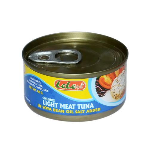 LELE TUNA CHUNKS IN SOYA BEAN OIL  80G