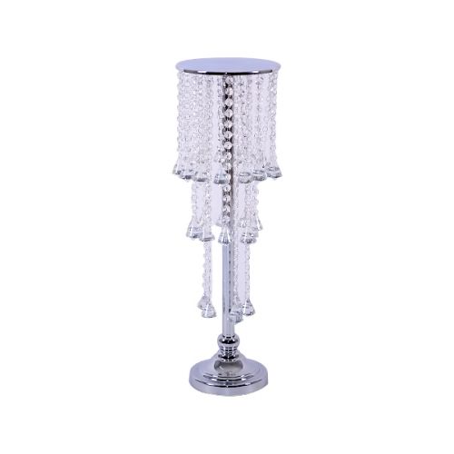 CRYSTAL DECORATION STAND SILVER