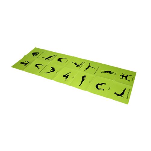 PROESCE YOGA MAT FOLDABLE WITH POSES 5MM LKEM-3038