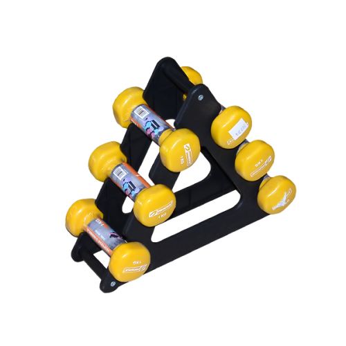 PROESCE NEOPRENE DUMBBELL 3-LEVEL STAND LKDB-203