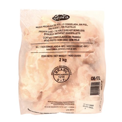 SEARA CHICKEN BREAST BONELESS SKINLESS 2KG