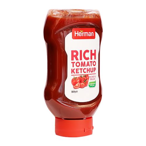 HERMAN TOMATO KETCHUP PET BOTTLE 567G  