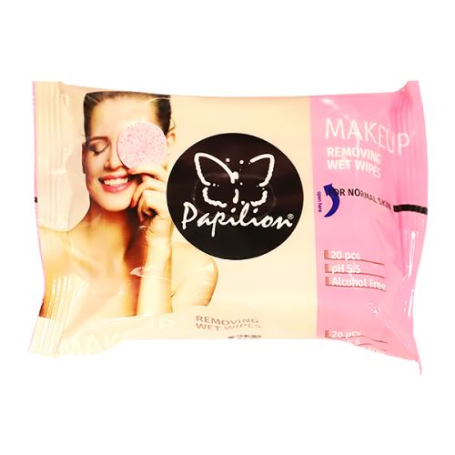 PAPILION MAKE-UP REMOVER WIPES 20 SHEETS