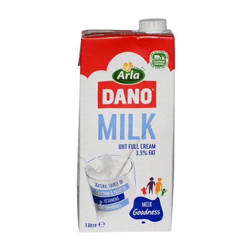 DANO MILK UHT FULL CREAM 3.5% FAT 1L