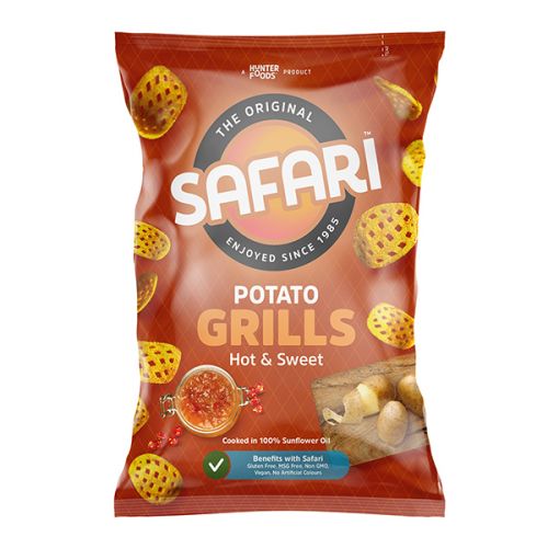 HUNTER'S POTATO CHIPS GRILLS HOT & SWEET 125G 