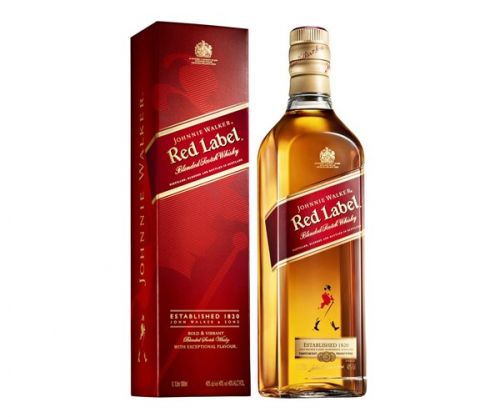 JOHNNIE WALKER RED LABEL WHISKY 40% 1L