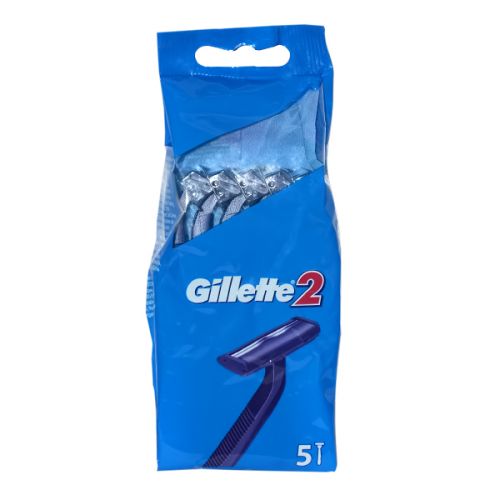 GILLETTE 2 TWIN BLADES (5 PCS)