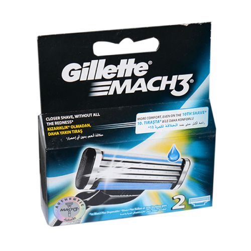 GILLETTE MACH 3 2 CARTRIDGES ( 3 BLADES )