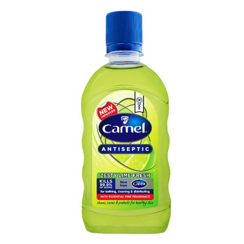 CAMEL ANTISEPTIC ZESTY LIME FRESH LIQUID 250ML