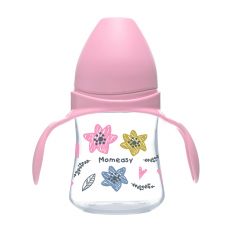 MOMEASY WIDE NECK FEEDING BOTTLE 5OZ WITH HANDLE