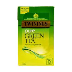 TWININGS PURE GREEN TEA 20 TEA BAGS
